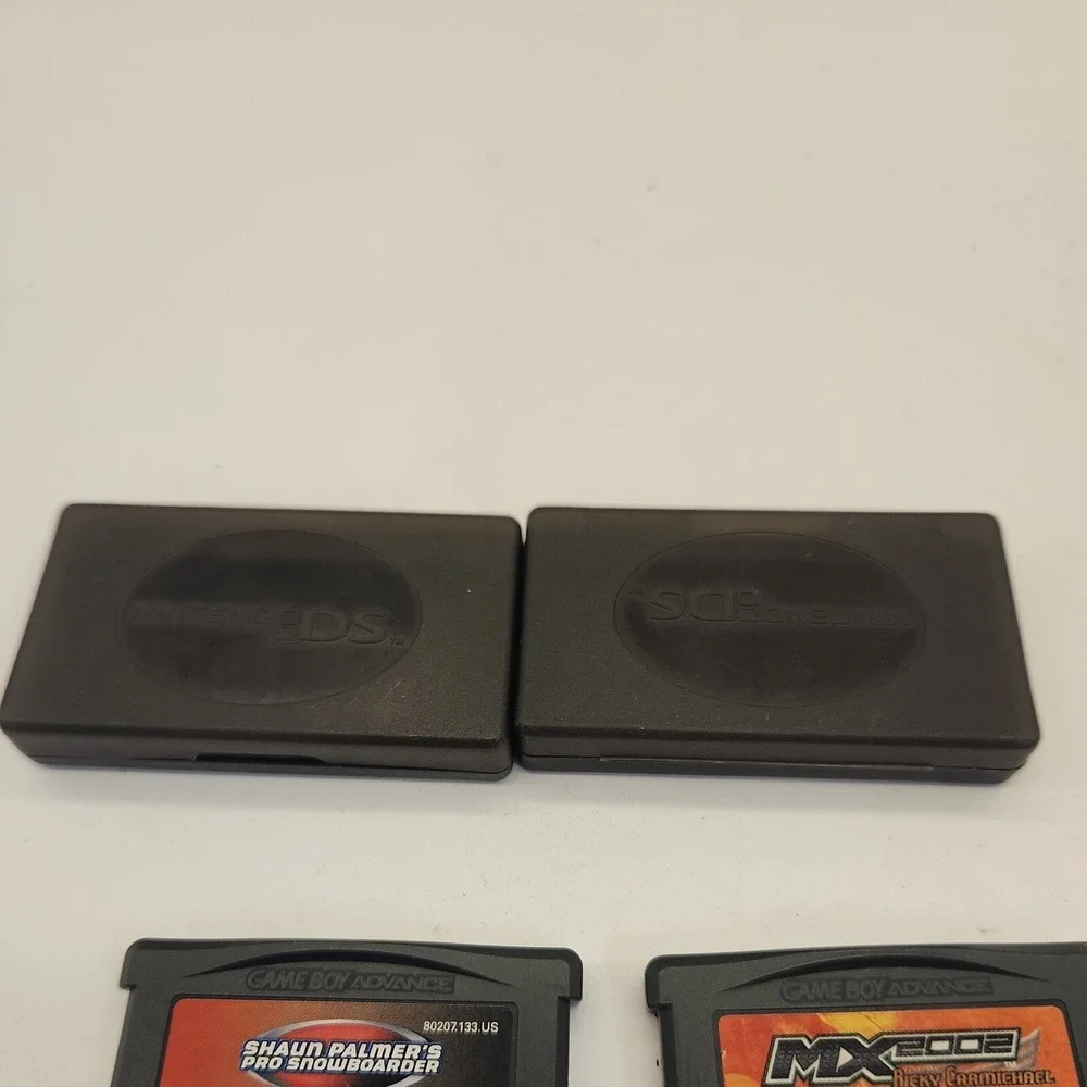 MX 2002 - Nintendo Game Boy Advance SpongeBob Shaun Palmers 2 cases lot of 3